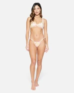 Beach Bloom Reversible Cheeky Soft Tie Bottom -Quality Apparel Shop hb1255 rosebud 4