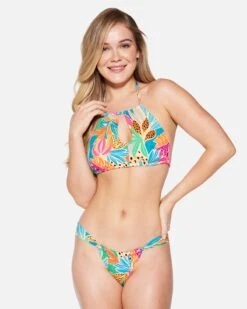 Bahia Front Slide Cheeky Bottom -Quality Apparel Shop hb1293 electric pink 2