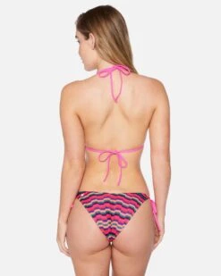 Zumba Stripe Side Tie Cheeky Bottom 11 Zumba Stripe Side Tie Cheeky Bottom -Quality Apparel Shop hb1311 electric pink 3
