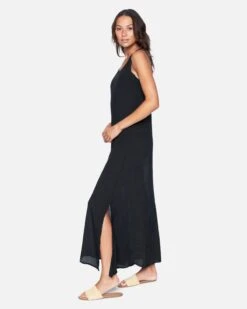 Solid Maxi Coverup 7 Solid Maxi Coverup -Quality Apparel Shop hc0075 black 3