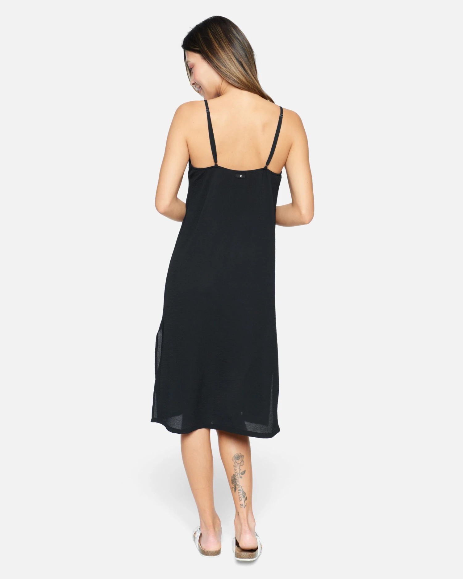 Solid Button Front Midi Dress 2 Solid Button Front Midi Dress - Image 2