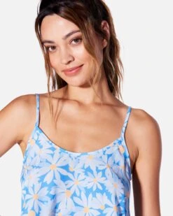 Daisy Me Scoop Front Swing Tank -Quality Apparel Shop hc0197 bluebell 4
