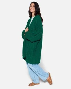 ESSENTIAL OLIVIA OVERSIZED CARDIGAN -Quality Apparel Shop hf23g186 forest green 3 914957a3 7f82 4162 a44f 5618936dabf2