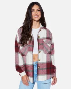 ESSENTIAL PLAID SHACKET