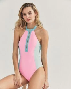 LSF X Hurley - Max Colorblock Mock Neck Moderate One Piece 11 LSF X Hurley - Max Colorblock Mock Neck Moderate One Piece -Quality Apparel Shop hlsfo006 colorblock 3