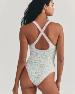 LSF X Hurley - Sunny Meadow Reversible High Leg Cheeky One Piece 10 LSF X Hurley - Sunny Meadow Reversible High Leg Cheeky One Piece -Quality Apparel Shop hlsfo011 misty lilac floral 3