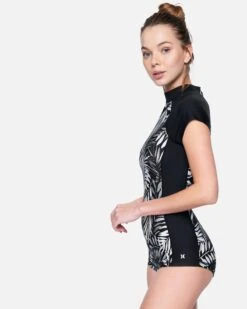 Palm Party Bodysuit -Quality Apparel Shop ho1004 black 3