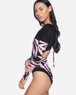 Max Mystic Leaves Long Sleeve Bodysuit -Quality Apparel Shop ho1046 wisteria leaves 3