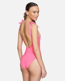 Solid Reversible Moderate One Piece -Quality Apparel Shop ho1063640 pink guava 3