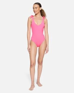 Solid Reversible Moderate One Piece -Quality Apparel Shop ho1063640 pink guava 4