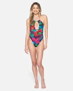 Nebula Cheeky One Piece -Quality Apparel Shop ho1082 nebula red multi 4