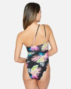 Hana Asymmetrical Cheeky One Piece -Quality Apparel Shop ho1116 black 3