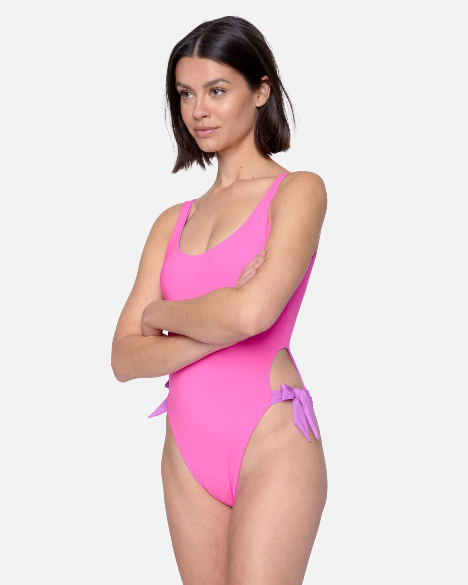 Solid Reversible Tie Side Cheeky One Piece 5 Solid Reversible Tie Side Cheeky One Piece - Image 5