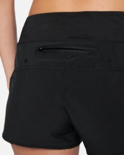 Solid 2.5" Soft Waistband Boardshorts -Quality Apparel Shop hs1028 black 5