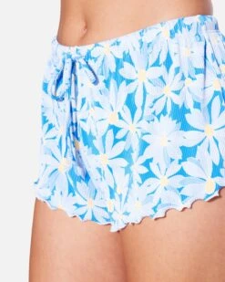 Daisy Me Rib Swim Short -Quality Apparel Shop hs1094 bluebell 4