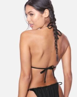 Solid Itsy Bitsy Bikini Top -Quality Apparel Shop ht1016 black 3