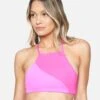 Party Wave High Neck Adjustable Bikini Top