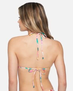 Floral Pop Rouched Tri Bikini Top 7 Floral Pop Rouched Tri Bikini Top -Quality Apparel Shop ht1159 floral pop multi 3