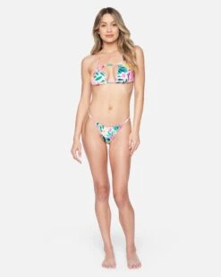 Floral Pop Rouched Tri Bikini Top 8 Floral Pop Rouched Tri Bikini Top -Quality Apparel Shop ht1159 floral pop multi 4