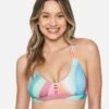 Hurley X Moore Aloha Max Retro Wave Scoop Bikini Top