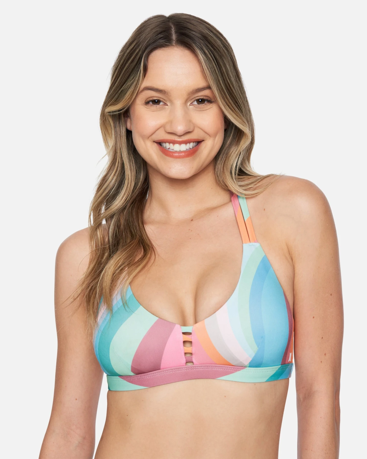 Hurley X Moore Aloha Max Retro Wave Scoop Bikini Top 1 Hurley X Moore Aloha Max Retro Wave Scoop Bikini Top