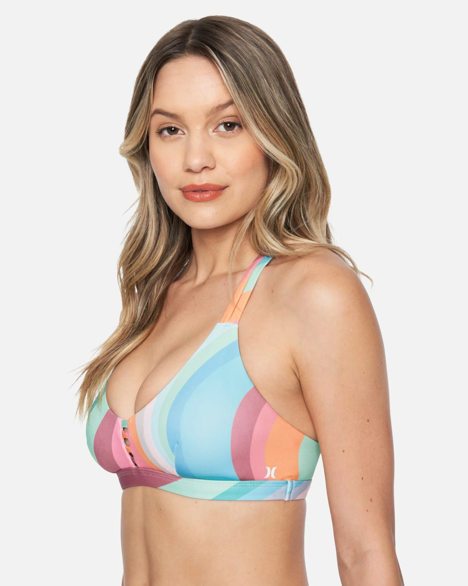Hurley X Moore Aloha Max Retro Wave Scoop Bikini Top 2 Hurley X Moore Aloha Max Retro Wave Scoop Bikini Top - Image 2