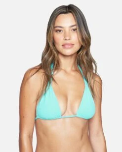 SEA VIBRATIONS TERRY REVERSIBLE ROUCHED TRI TOP