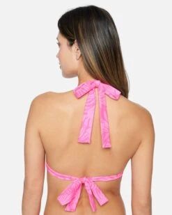 Jungle Walk Knotted Soft Tie Tri -Quality Apparel Shop ht1232 pink punch 3