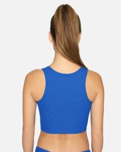NASCAR RIB CROP TANK -Quality Apparel Shop ht1278 nascar blue 2