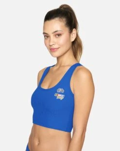 NASCAR RIB CROP TANK -Quality Apparel Shop ht1278 nascar blue 3