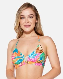 Bahia Adjustable Bikini Top -Quality Apparel Shop ht1294 electric pink 1