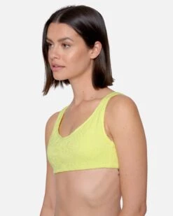 Max Crochet Soft Strap Top -Quality Apparel Shop ht1307 electric lemon 2