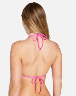 Zumba Stripe Itsy Bitsy Top 7 Zumba Stripe Itsy Bitsy Top -Quality Apparel Shop ht1312 electric pink 3