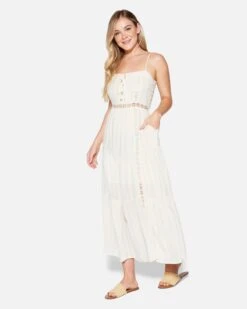 ALICE MIDI DRESS -Quality Apparel Shop hu030d3 white 3