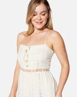 ALICE MIDI DRESS -Quality Apparel Shop hu030d3 white 4