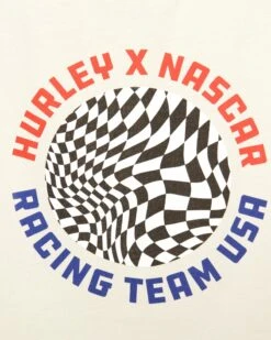 Nascar Team USA Crop Long Sleeve Tee -Quality Apparel Shop hu037k3 vintage white 4