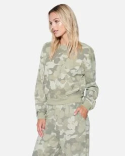 Floraflage Crewneck -Quality Apparel Shop hu042f3 khaki 3