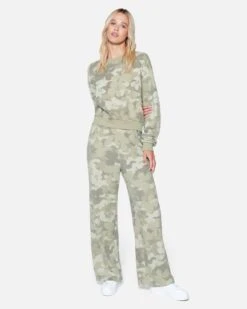 Floraflage Crewneck -Quality Apparel Shop hu042f3 khaki 4