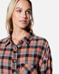 Austin Plaid Boyfriend Shirt -Quality Apparel Shop hu044w3 coral 4