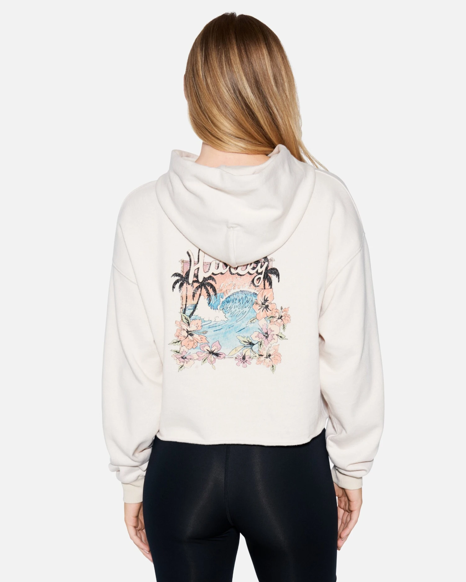 FLOWER TUBING CROPPED RAW HOODIE 2 FLOWER TUBING CROPPED RAW HOODIE - Image 2
