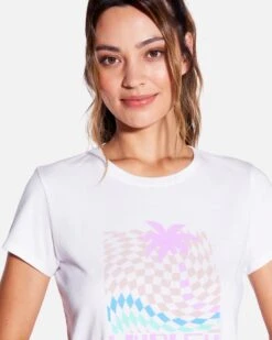 Checkered Beach Baby Tee -Quality Apparel Shop hu083k3 white 4