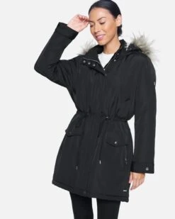 Long Hooded Puffer Jacket