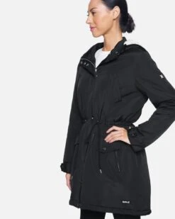 Long Hooded Puffer Jacket -Quality Apparel Shop hur005blk black 3