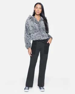 Sherpa Zip Front Jacket 9 Sherpa Zip Front Jacket -Quality Apparel Shop hur021gry grey 4