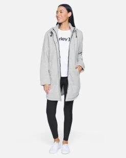 Fleece Jacket -Quality Apparel Shop hur031gry heather grey 4