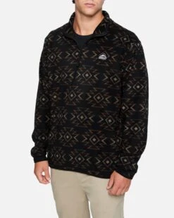 Mesa Windchill 1/4 Zip Fleece Jacket -Quality Apparel Shop mft0009790 black 3