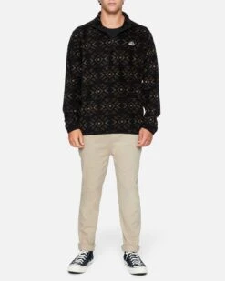 Mesa Windchill 1/4 Zip Fleece Jacket -Quality Apparel Shop mft0009790 black 4