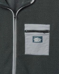 Boulder Burrrito Zip Fleece Jacket -Quality Apparel Shop mft0010680 dark stone grey 3