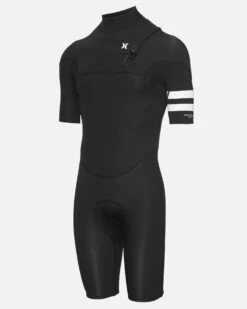 Mens Advantage 2/2mm Short Sleeve Springsuit -Quality Apparel Shop mss0003202 010 black 3