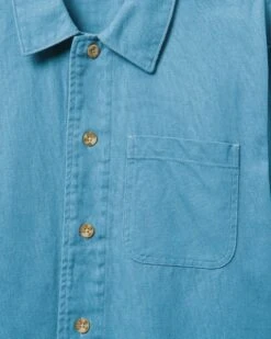 Bixby Canvas Long Sleeve Shirt -Quality Apparel Shop mvs0005420 medium blue 3